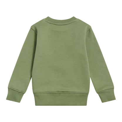 Kids Brush Back Stacked Logo Crew / New Balance