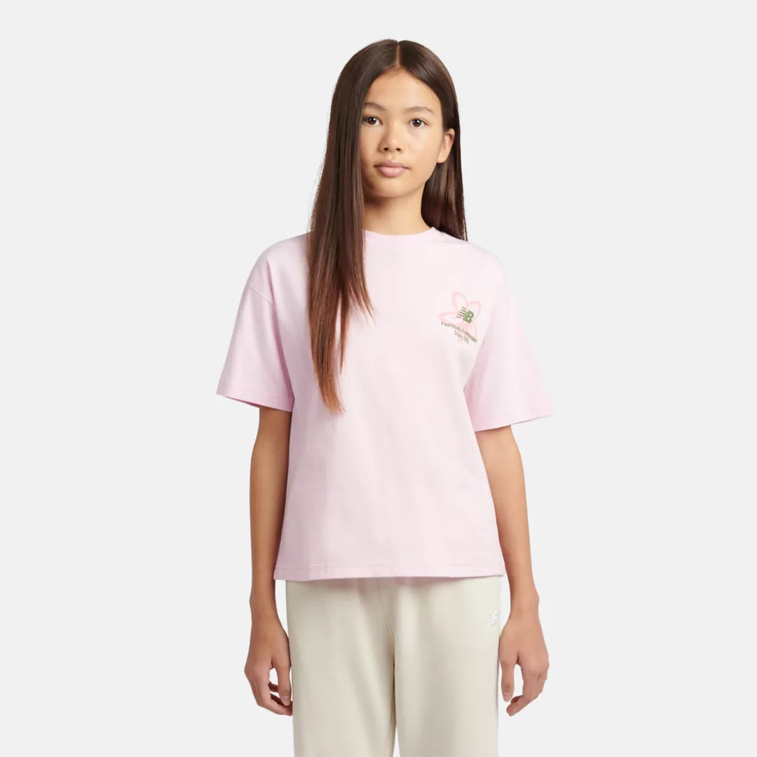 Kids Boston Floral Graphic T-Shirt / New Balance