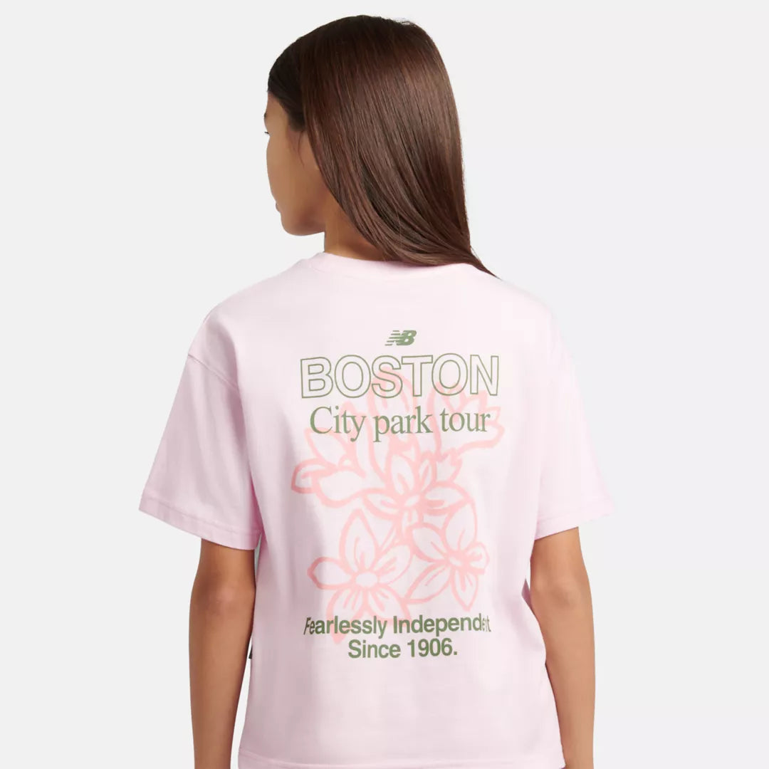 Kids Boston Floral Graphic T-Shirt / New Balance
