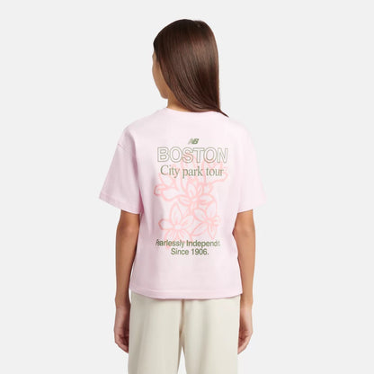 Kids Boston Floral Graphic T-Shirt / New Balance