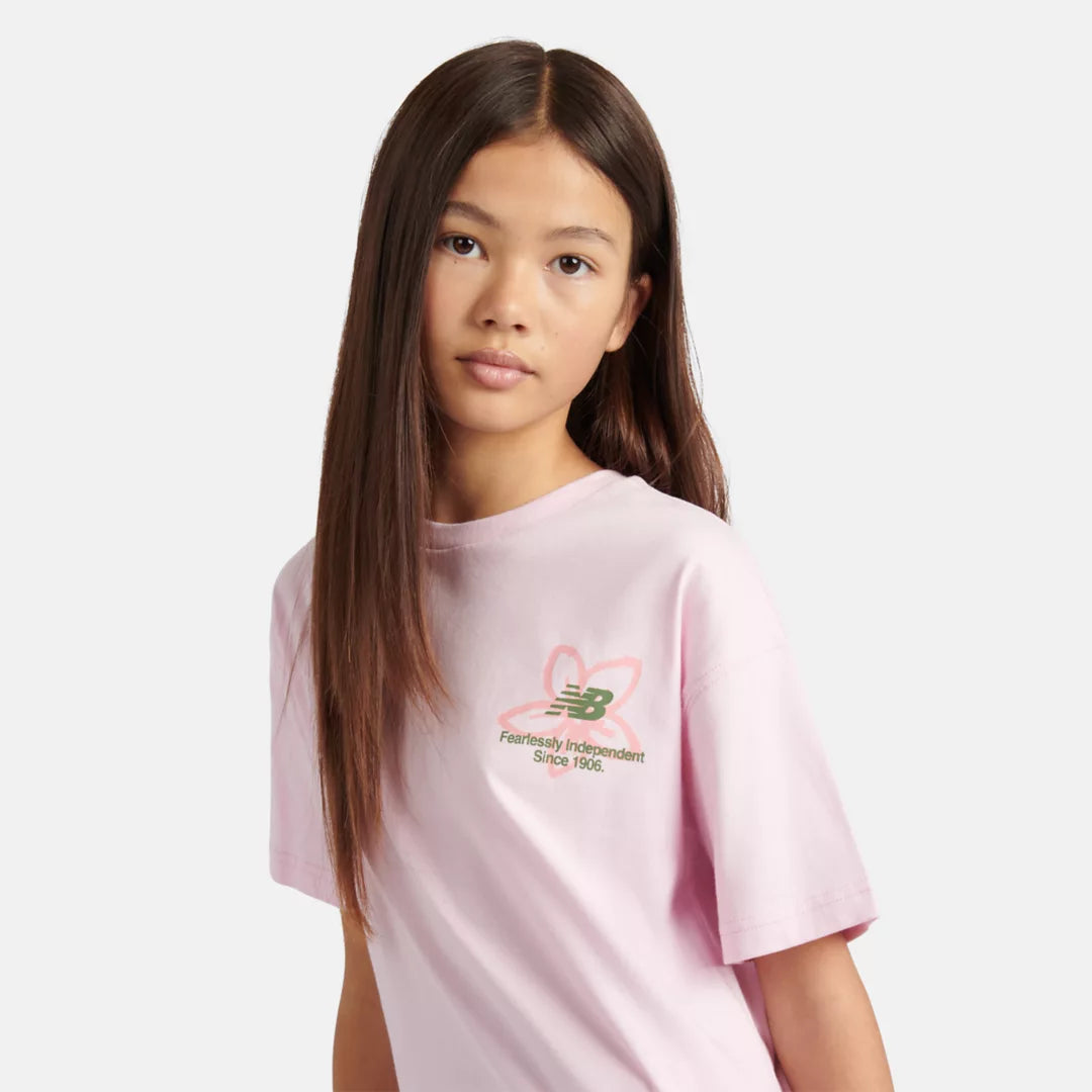 Kids Boston Floral Graphic T-Shirt / New Balance