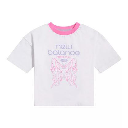 Kids Prefer To Fly Butterfly Graphic T-Shirt / New Balance