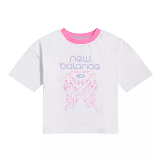 Kids Prefer To Fly Butterfly Graphic T-Shirt / New Balance
