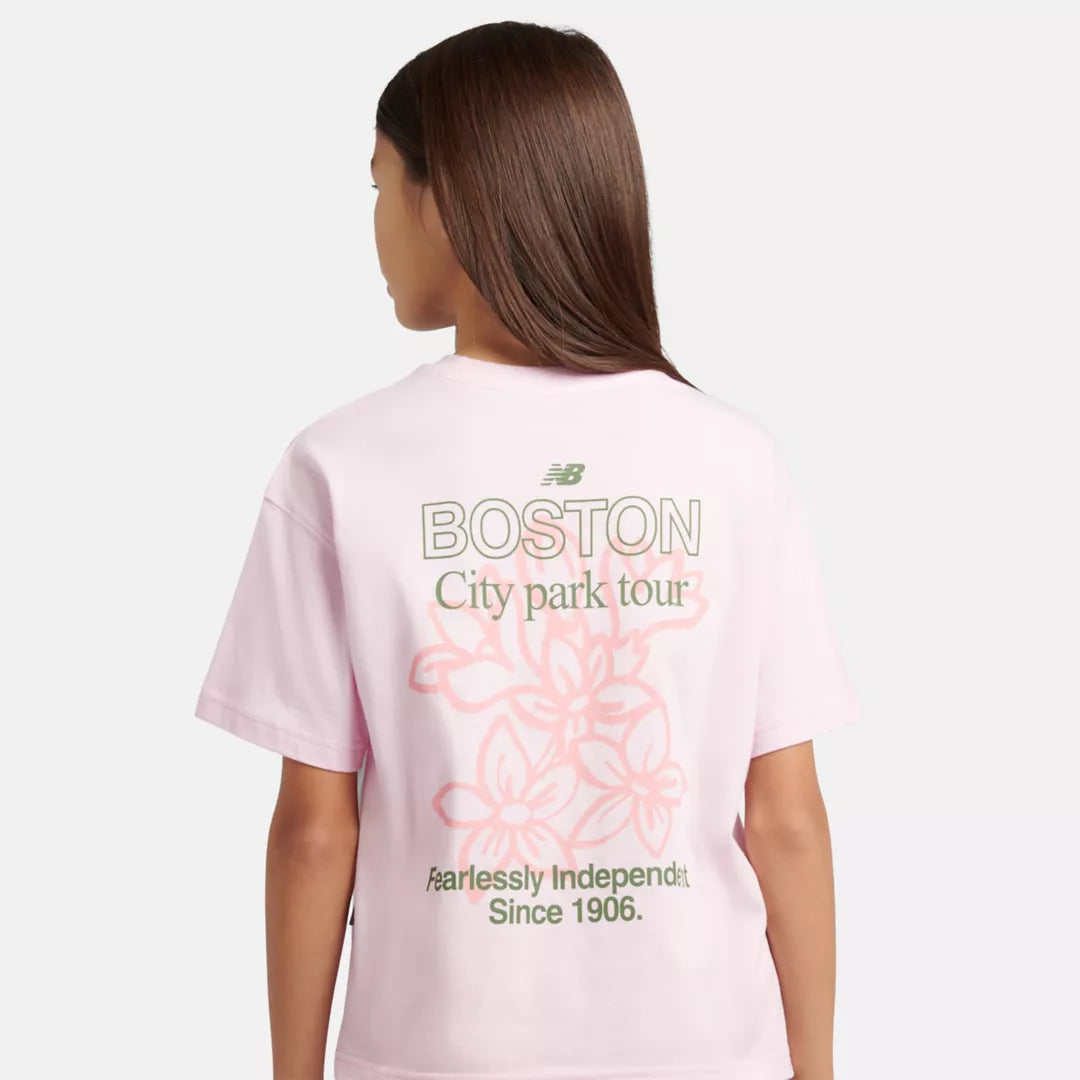 Kids Boston Floral Graphic T-Shirt / New Balance