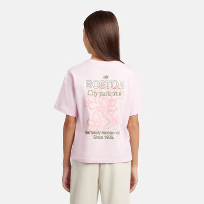 Kids Boston Floral Graphic T-Shirt / New Balance