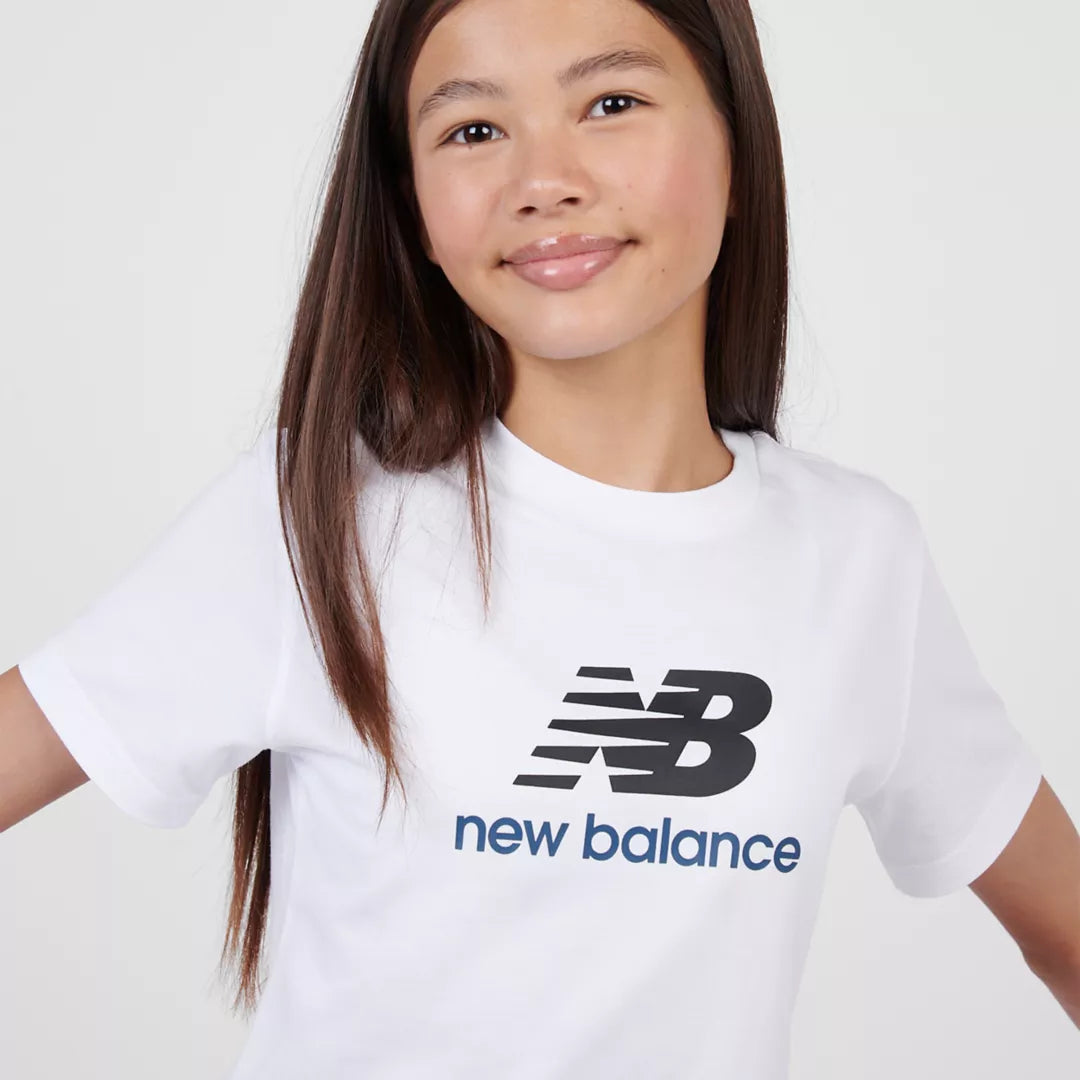 Kids Stacked Logo T-Shirt / New Balance