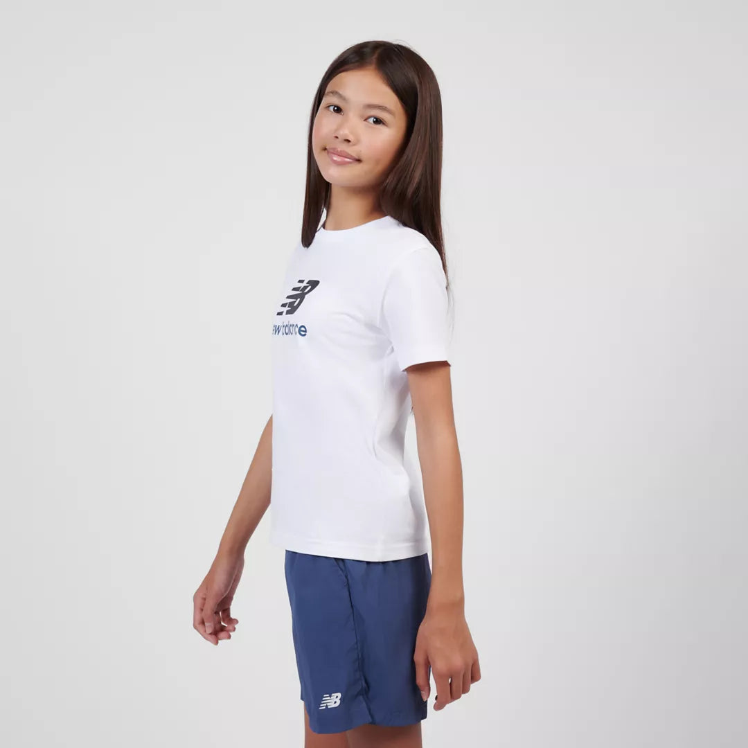Kids Stacked Logo T-Shirt / New Balance